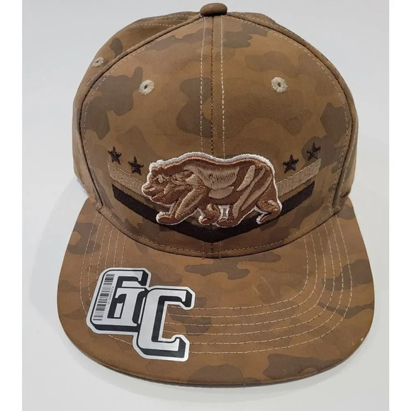 GC Snapback men's camo Cali Life California Embroidered Snapback basebal… - Picture 1 of 6